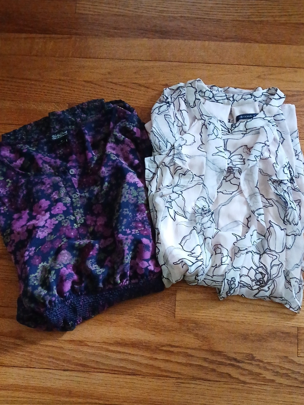 Bundle of Two Floral Dresses Lucky & Tommy Hilfiger ■ Size 6 and Size M